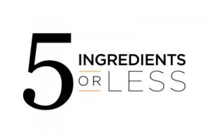 5 ingredients or less